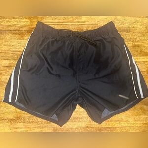 Cascade Sport Men's Size Large Black Swimming Trunks Built In Briefs‎